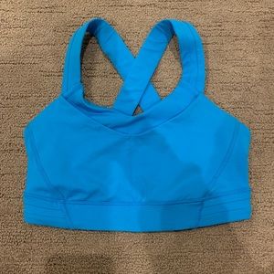 Blue Lulu Lemon sports bra only worn once